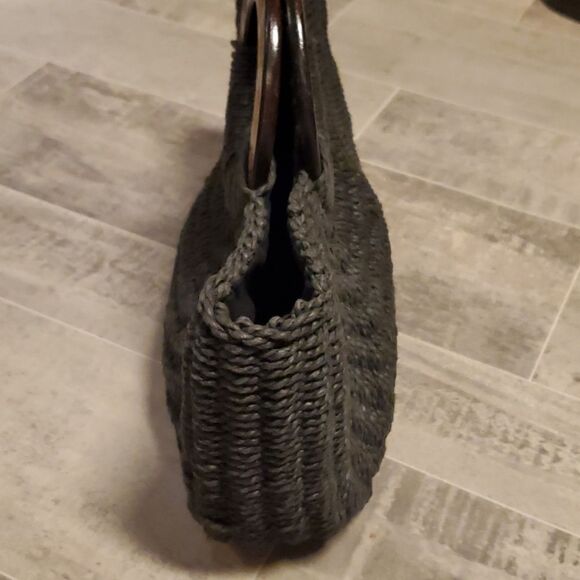 Coldwater Creek Black Wicker Large Tote - Picture 4 of 7